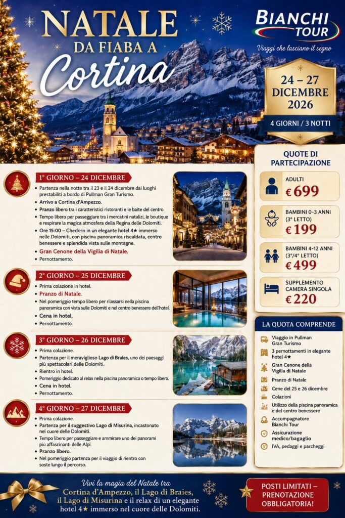NATALE A CORTINA 24/27 DICEMBRE 2026