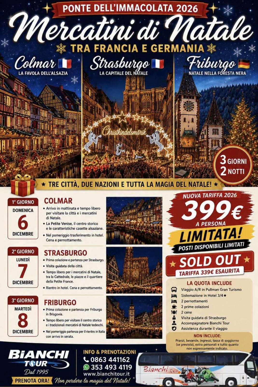 LOCANDINA COLMAR, STRASBURGO E FRIBURGO 2026