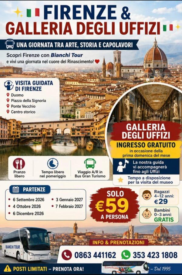✨ FIRENZE & GALLERIA DEGLI UFFIZI ✨