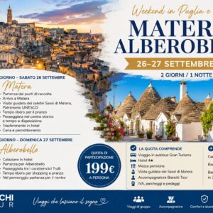 ✨ MATERA & ALBEROBELLO 26–27 Settembre 2026