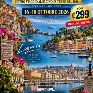 CINQUETERRE – GENOVA – PORTOFINO 16-18 OTTOBRE