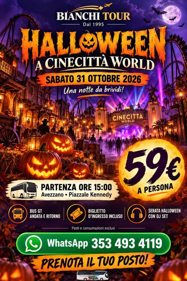 🎃👻 HALLOWEEN A CINECITTÀ WORLD 👻🎃