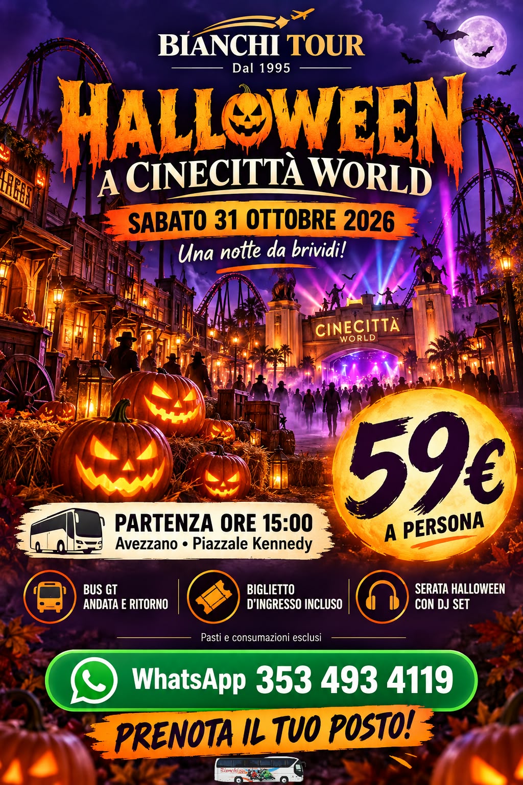 🎃👻 HALLOWEEN A CINECITTÀ WORLD 👻🎃